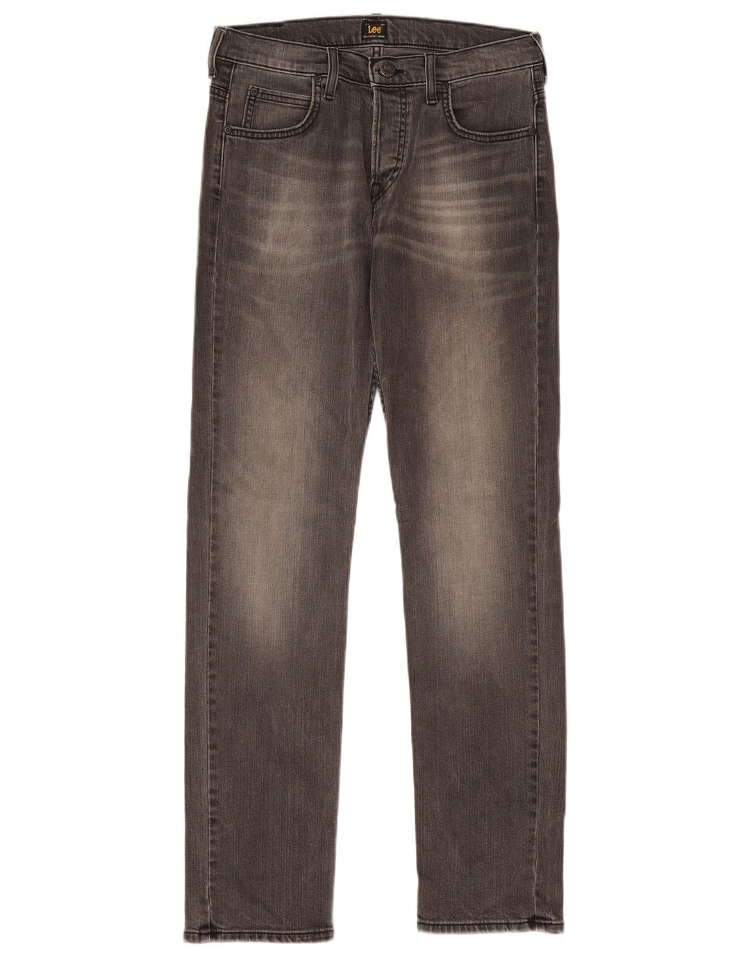 Lee Damen Powell Slim Jeans W30 L32 Graue Baumwolle