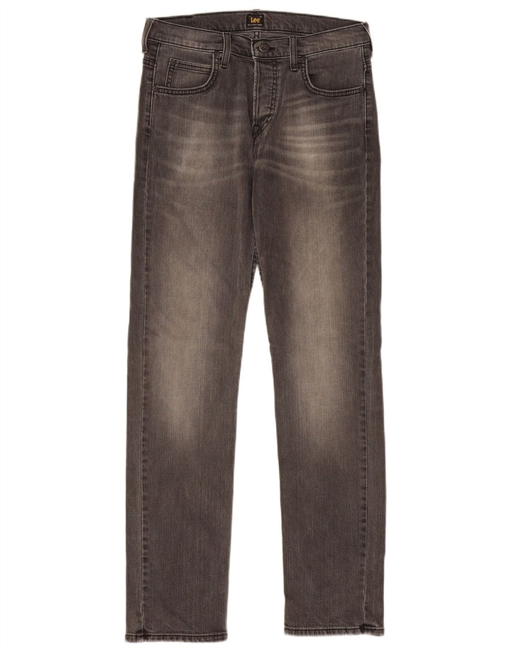 Lee Damen Powell Slim Jeans W30 L32 Graue Baumwolle