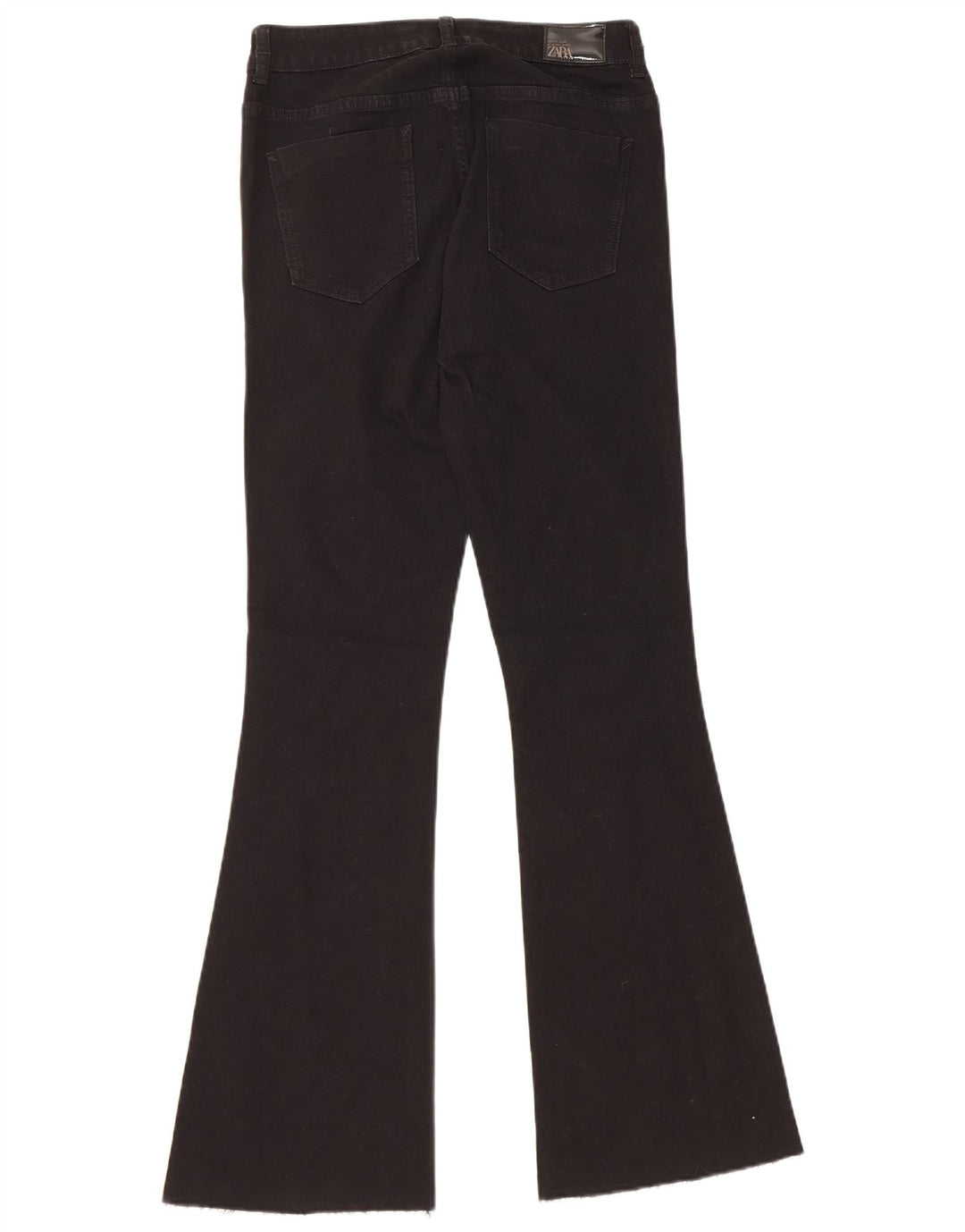 Zara Damen Schlagjeans EU 38 Small W28 L31 Schwarze Baumwolle