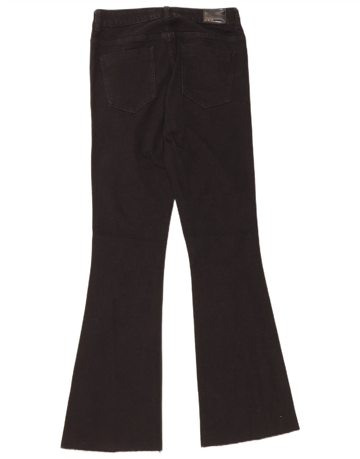 Zara Damen Schlagjeans EU 38 Small W28 L31 Schwarze Baumwolle