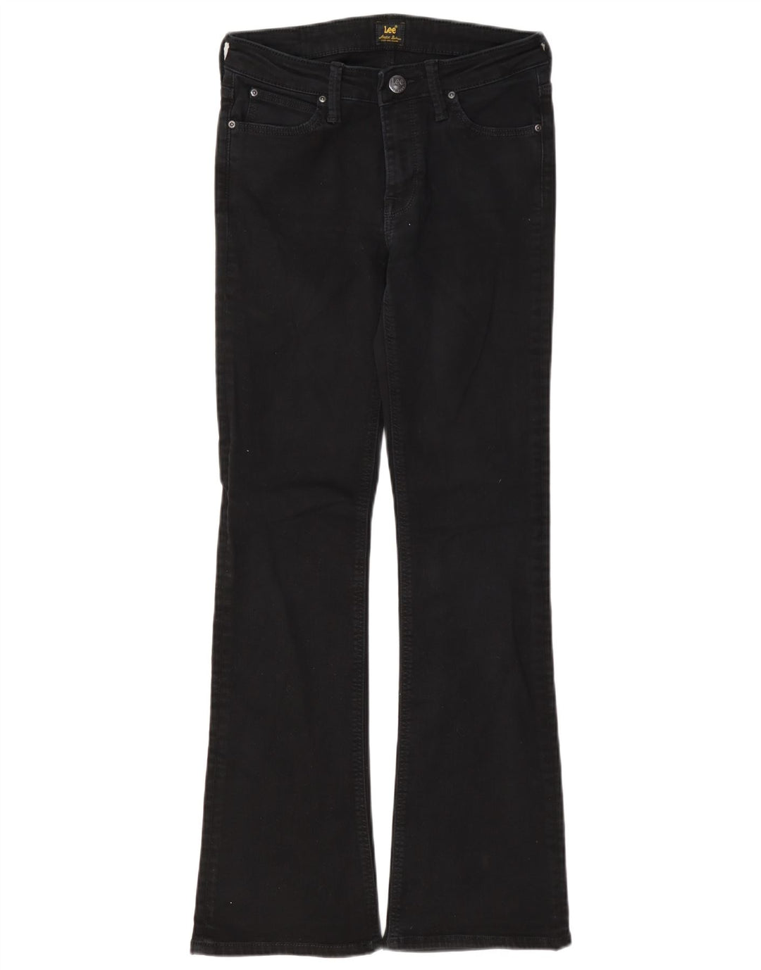 Lee Damen Hoxie Bootcut Jeans W28 L31 Schwarze Baumwolle