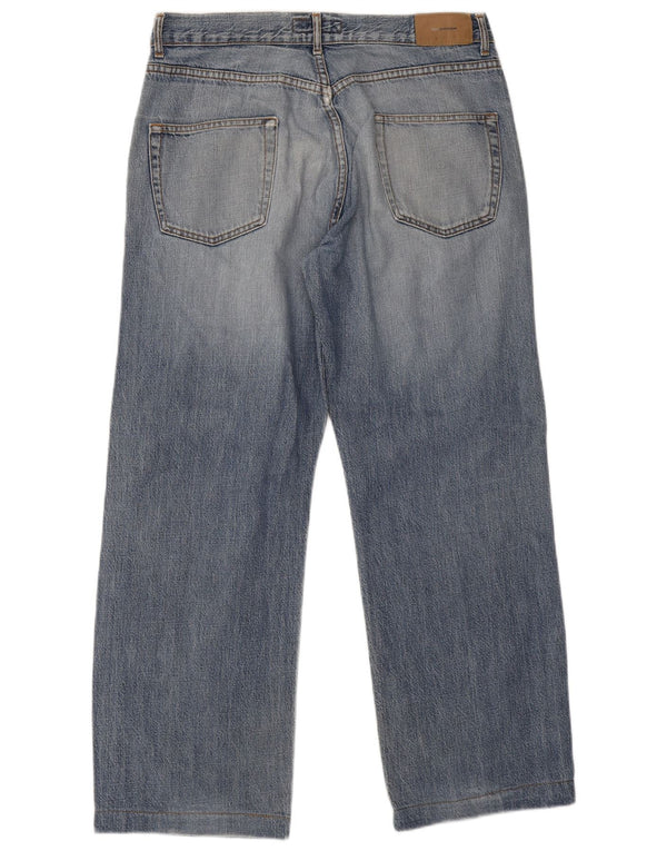 Zara Herren Straight Jeans EU 46 XL W36 L29 Blaue Baumwolle