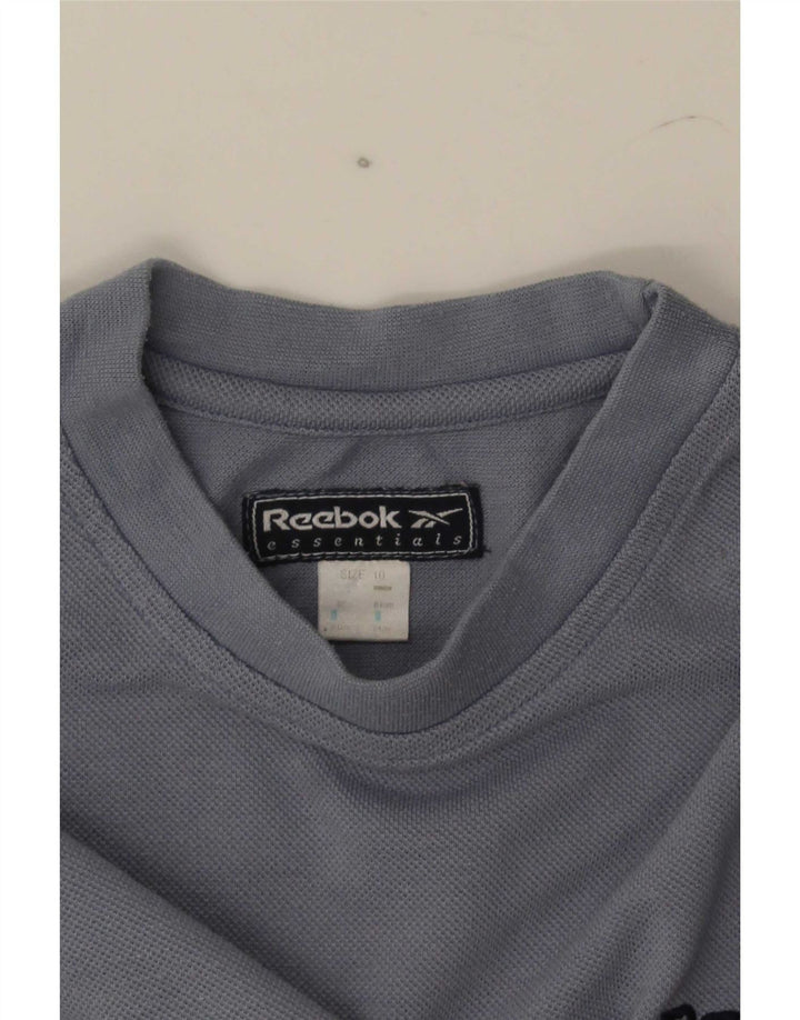 Reebok Damen Crop T-Shirt Top UK 10 Small Grau