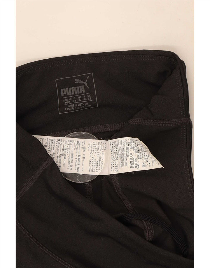 Puma Damen Leggings UK 12 Medium Schwarz Polyester