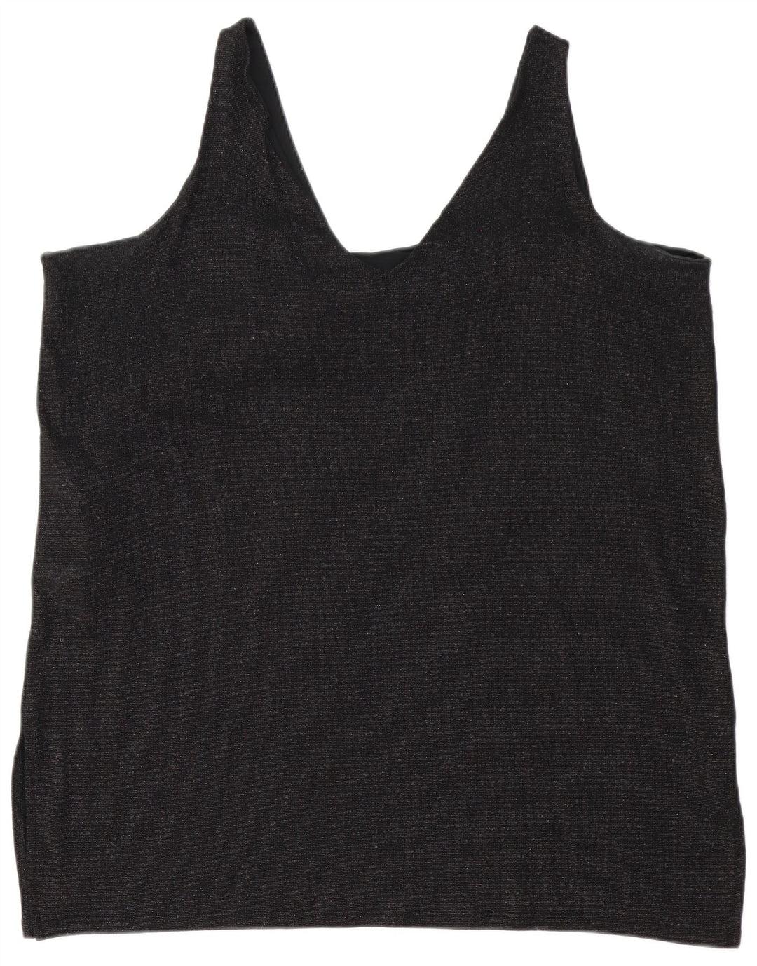 Marks & Spencer Damen Ärmelloses Tunikakleid UK 24 4XL Schwarz Polyester