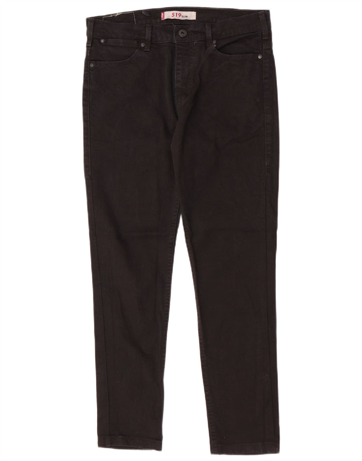 Levi's Herren 519 Slim Jeans W33 L30 schwarze Baumwolle