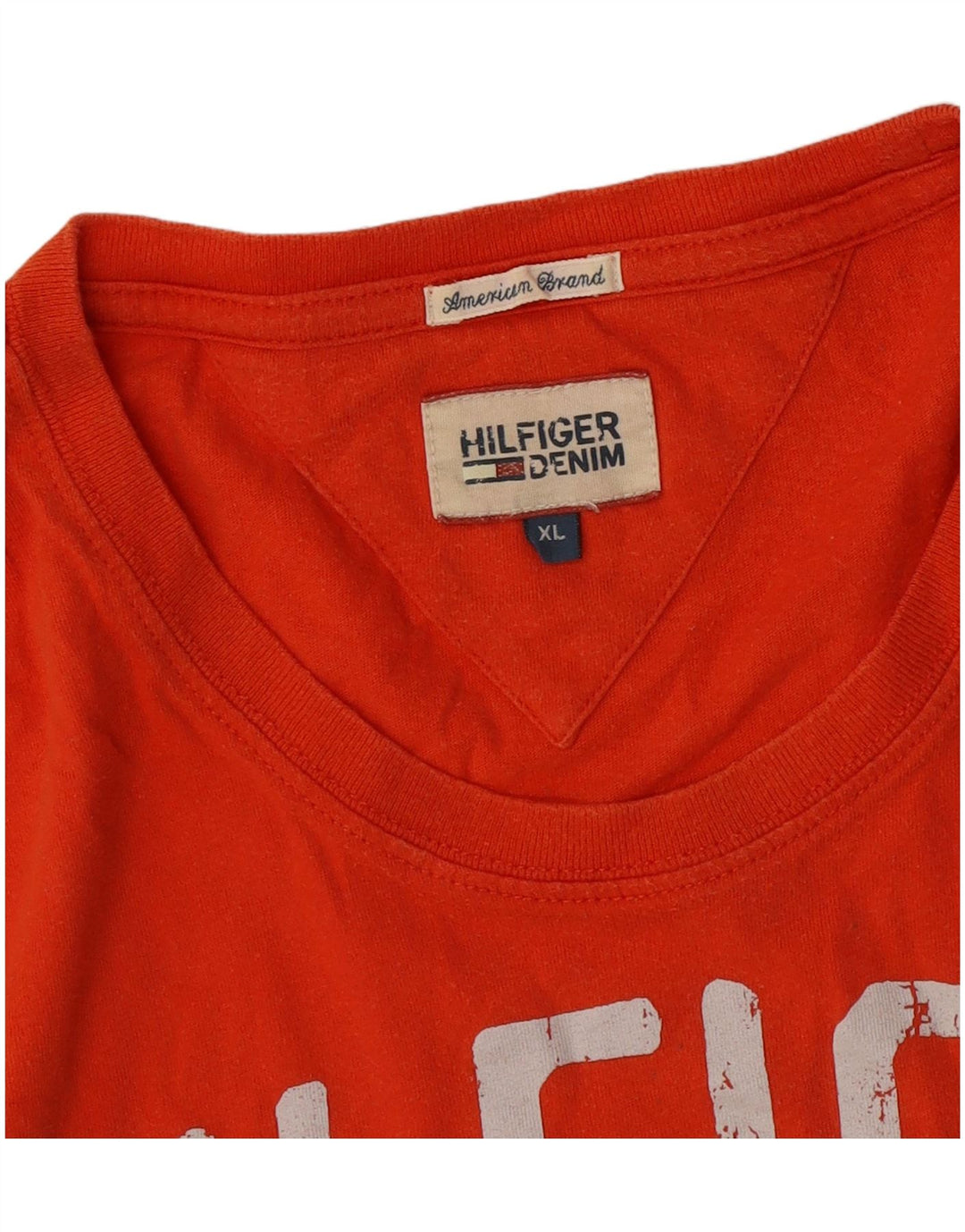 Tommy Hilfiger Herren Grafik T-Shirt Top XL Orange