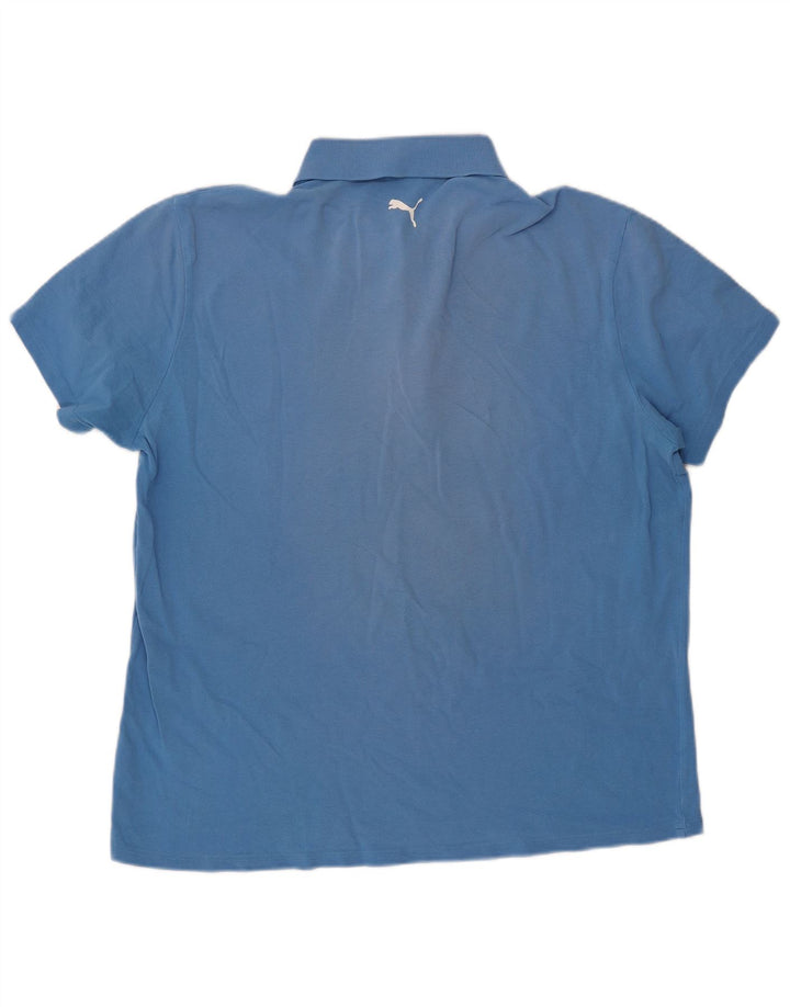 PUMA Herren Poloshirt XL Blau Baumwolle