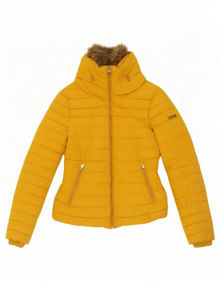 Diesel Wattierte Mädchenjacke, 7–8 Jahre, gelbes Polyester