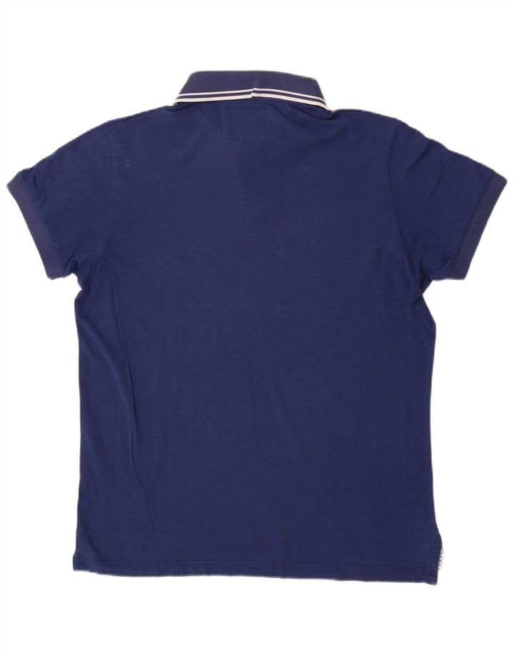 Woolrich Herren-Poloshirt, große marineblaue Baumwolle