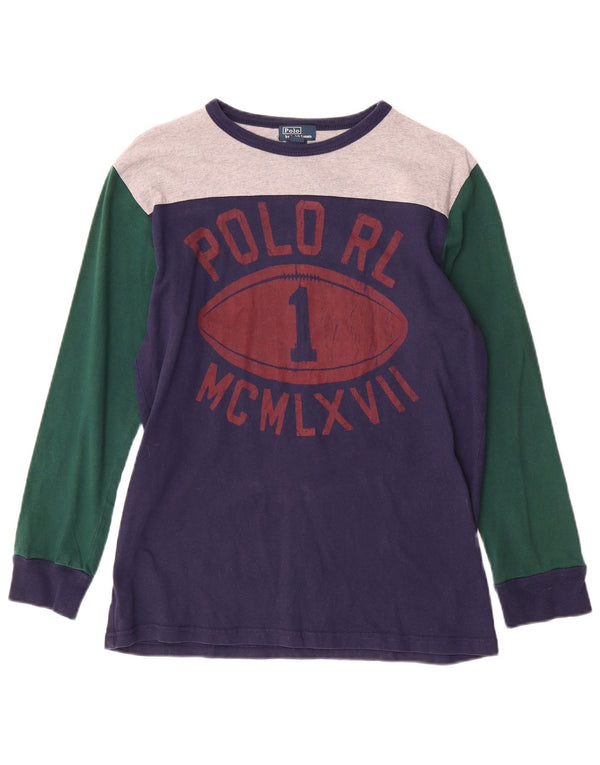 POLO RALPH LAUREN Langarmshirt mit Grafik für Jungen, 11–12 Jahre, Größe L, Blau