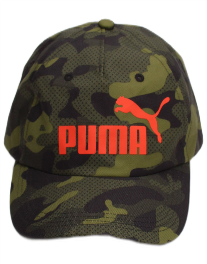 Puma Baseballkappe mit Grafik für Jungen, Einheitsgröße, grünes Polyester