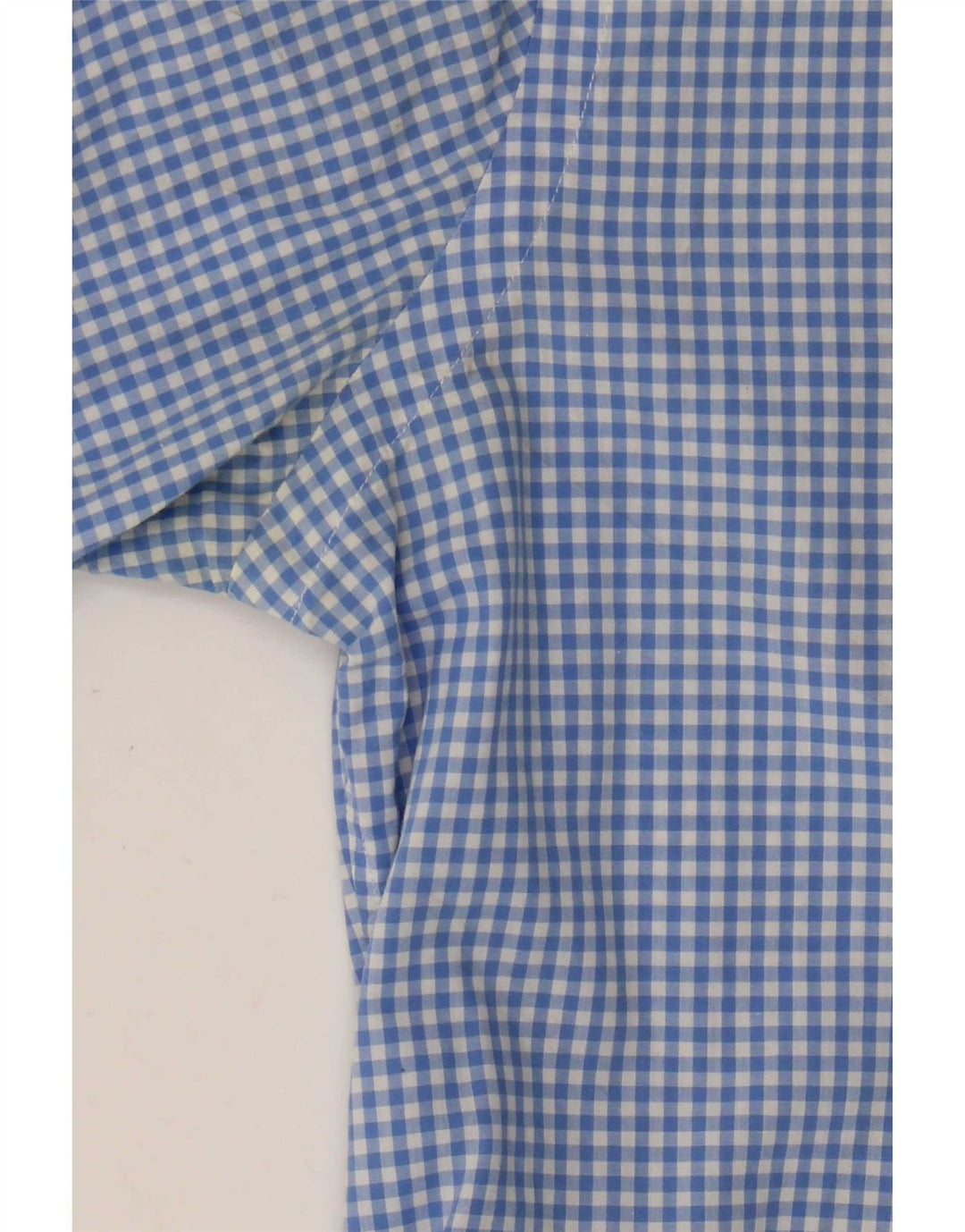 Ralph Lauren Herrenhemd XS, blaue Gingham-Baumwolle