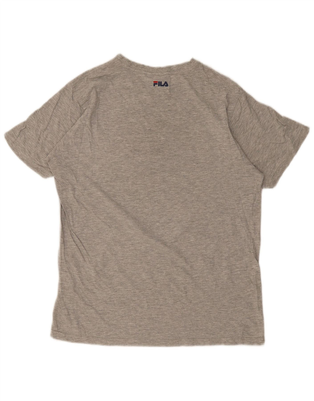 Fila Herren Grafik-T-Shirt-Oberteil Mittelgrau meliert