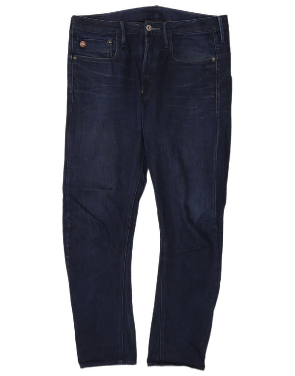 G-Star Herren Banana Slim Jeans W33 L32 Marineblau Baumwolle