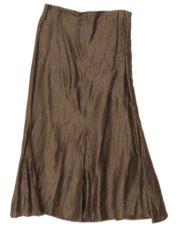 Gerry Weber Damen-Maxirock mit hoher Taille, UK 10, Größe S, W30, Khaki