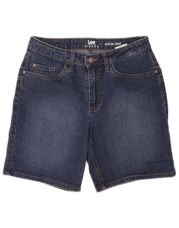 LEE Damen Riders Mid Rise Denim Shorts US 8 Medium W28 Blaue Baumwolle