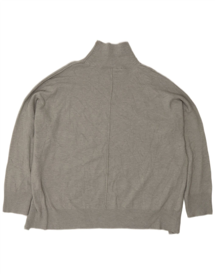 French Connection Rollkragenpullover für Damen, Gr. 14, Mittelgrau
