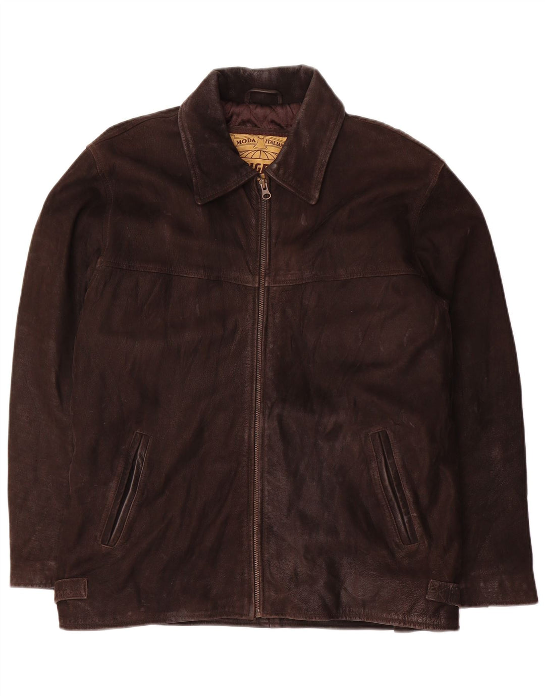 Vintage Herren Lederjacke UK 36 Small Brown
