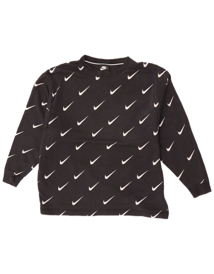 Nike Herren-Sweatshirt mit Grafik, großes schwarzes Logo