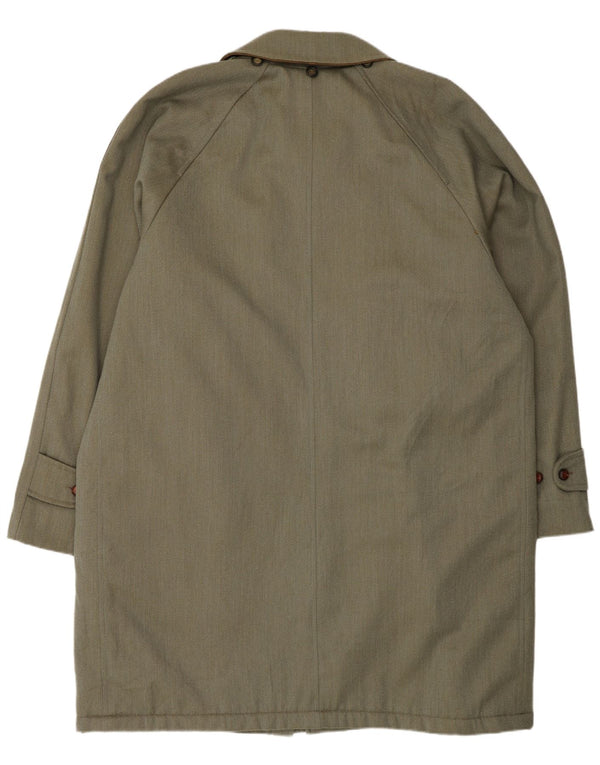 Vintage Herrenmantel EU 58 4XL Grüne Wolle