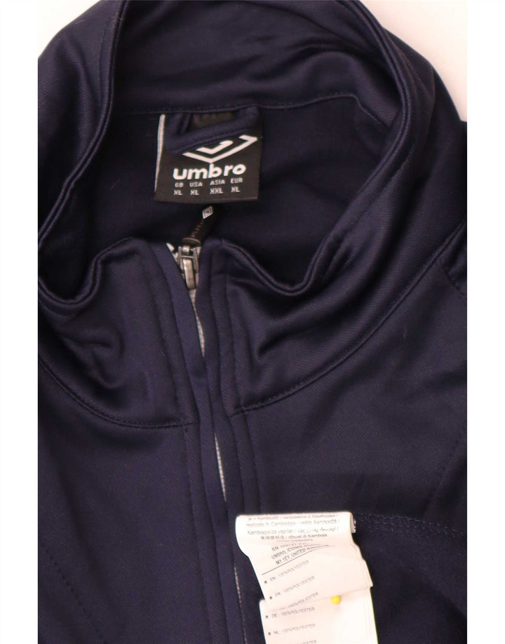 Umbro Herren Pullover Trainingsanzug Top Jacke XL Marineblau Polyester