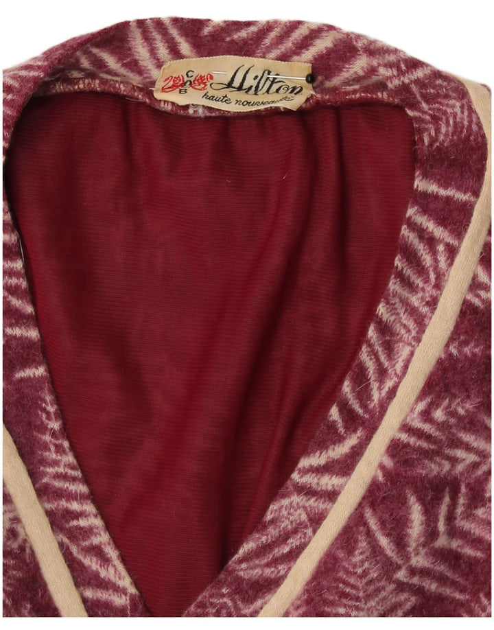 Hilton Womens 2-teiliges Set UK 10 Small Burgundy Floral