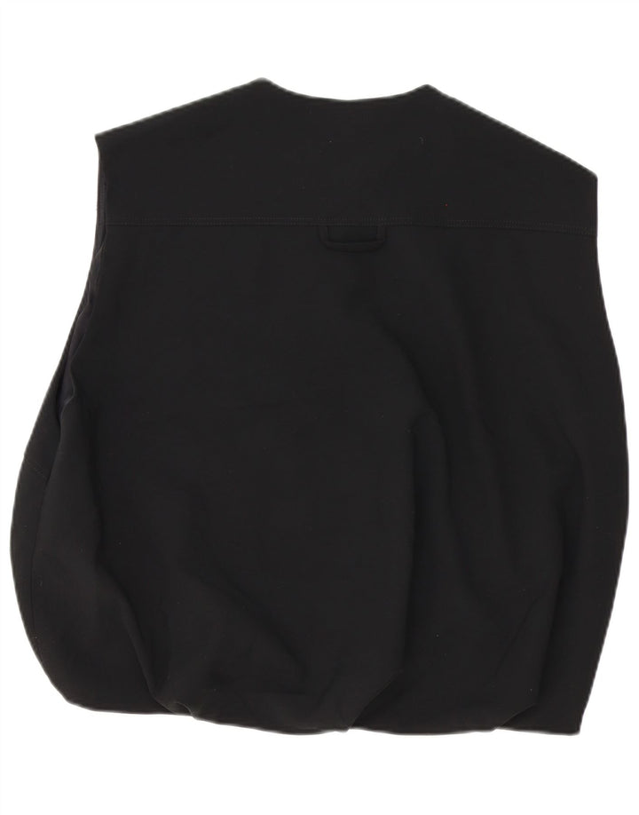 Zara Damen Übergroße Weste UK 14 Medium Schwarz