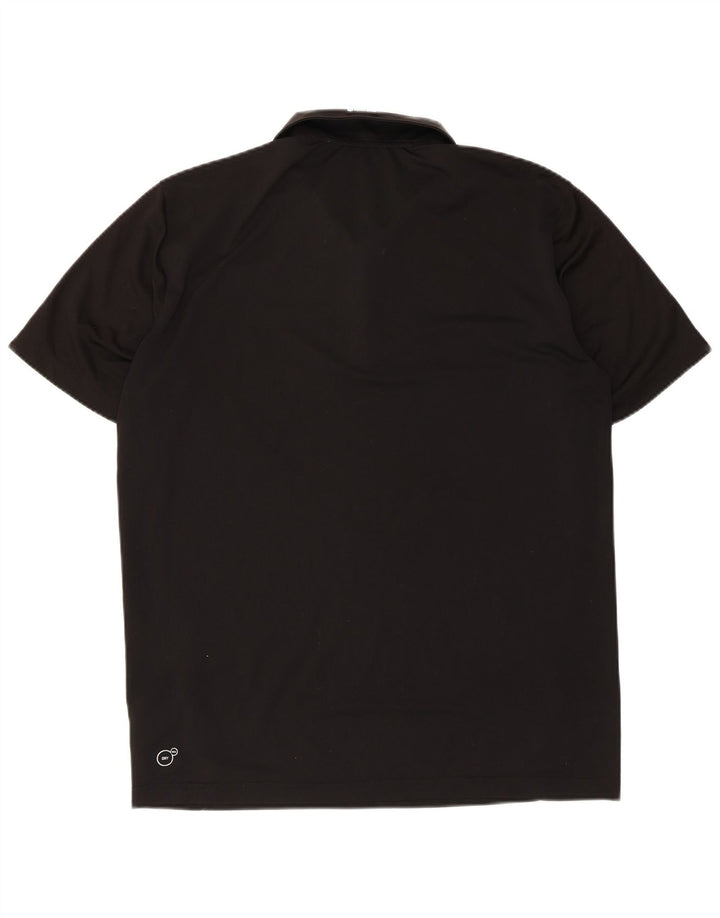 Puma Herren Golf-Poloshirt, groß, schwarzes Polyester