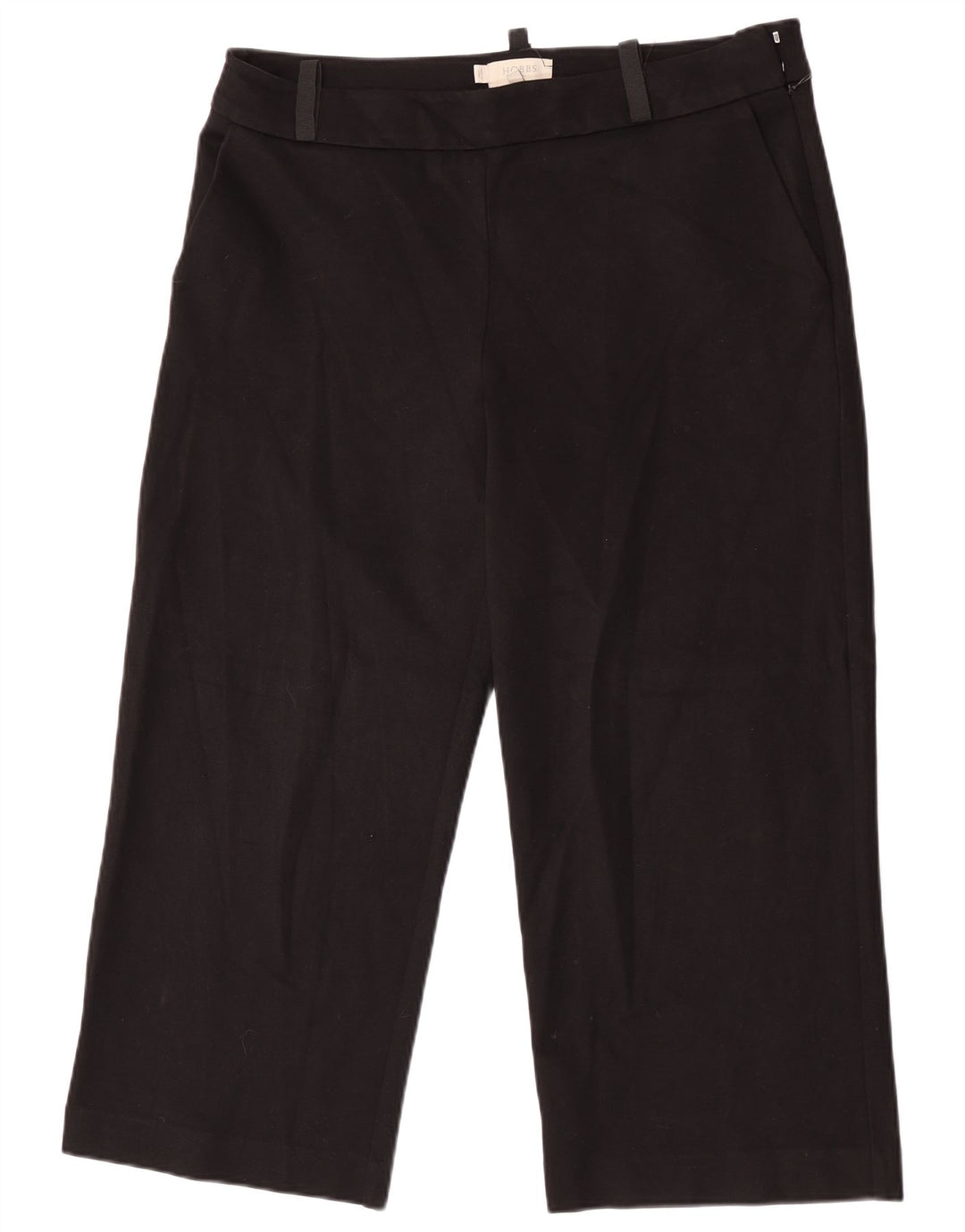 Hobbs Damen-Hose, kurz geschnitten, UK 44, Größe L, W34, L25, schwarze Viskose