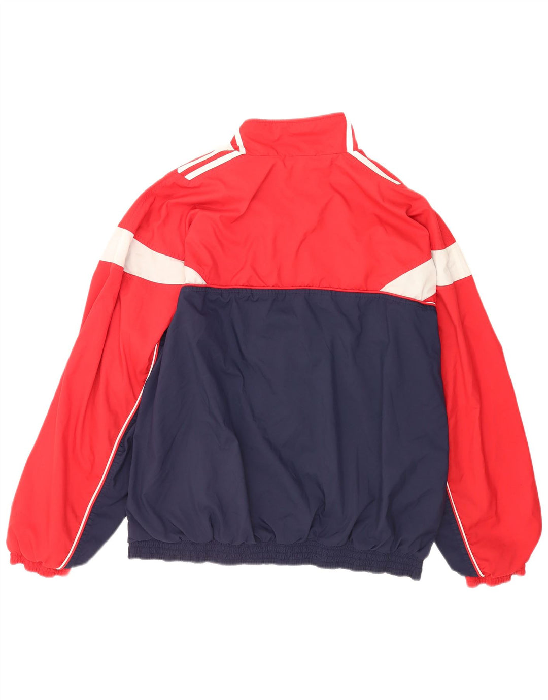 Adidas Herren Trainingsanzug Top Jacke UK 46/48 XL Rot Colourblock Polyester