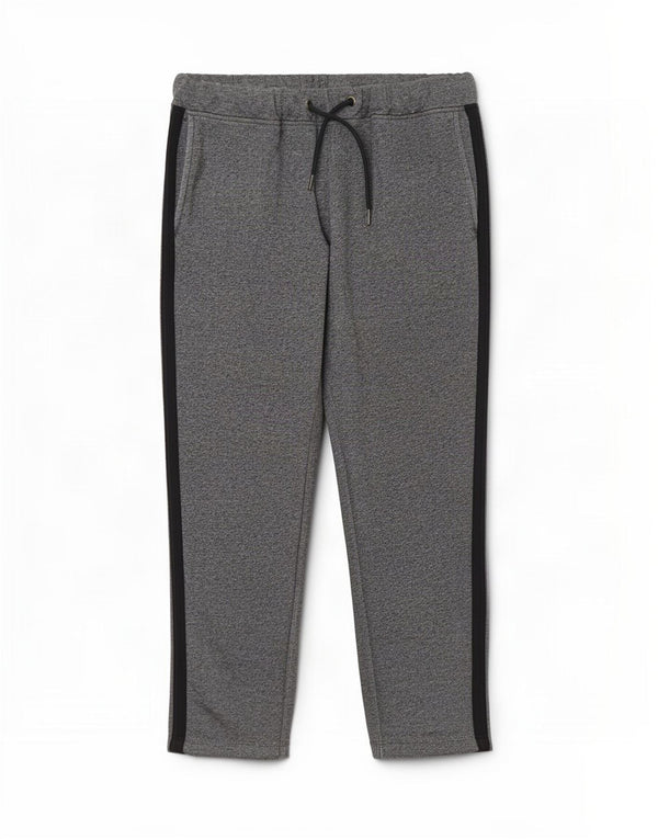 Marks & Spencer Trainingshose für Damen, UK 14, Größe L, grau gestreift, Baumwolle