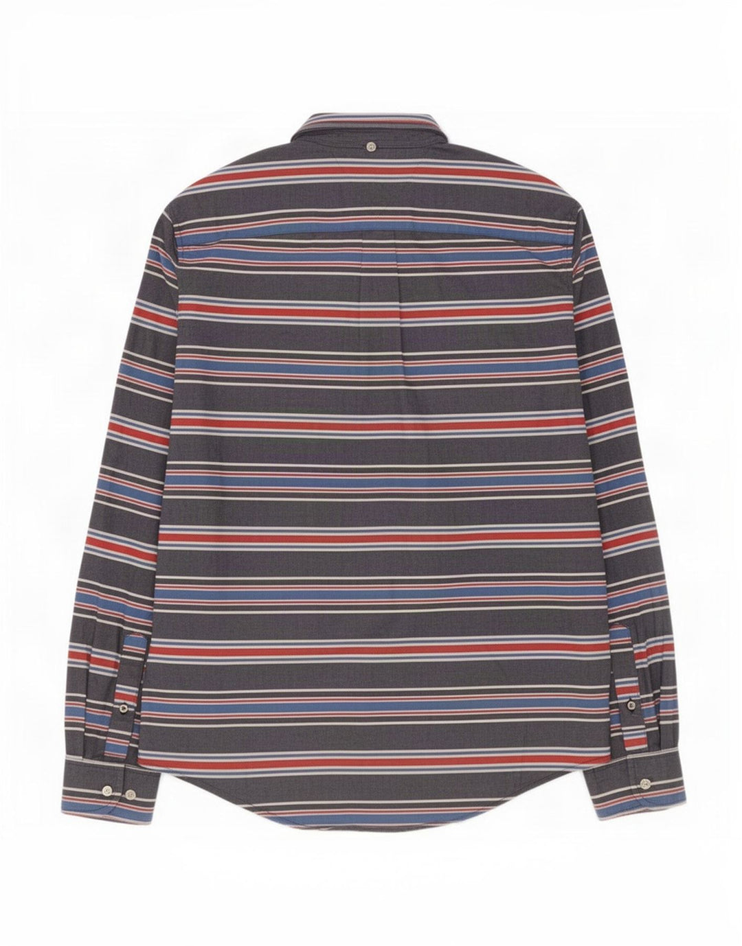 Tommy Hilfiger Herrenhemd mittelblau gestreift aus Baumwolle