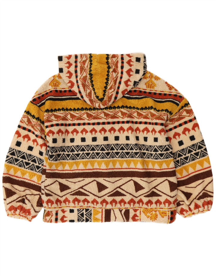 KOTON Damen Übergroßer Kapuzen-Fleecepullover EU 38 Medium Mehrfarbig