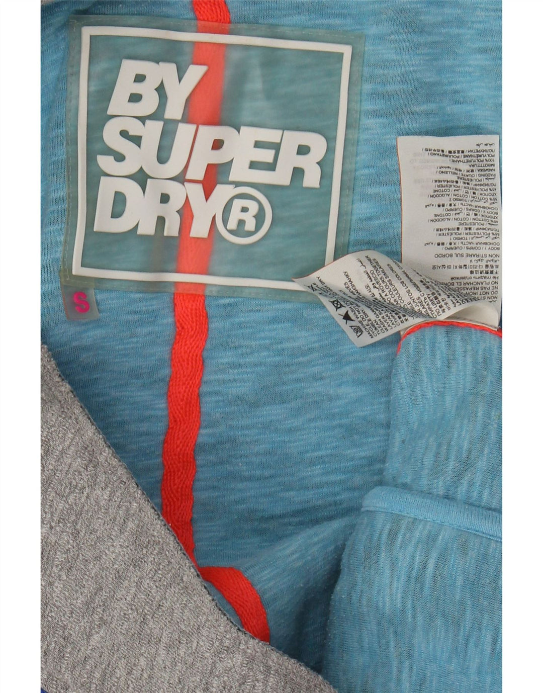 SUPERDRY Damen-Kapuzenpullover mit Reißverschluss, Gr. 10, Größe S, Grau, Polyester