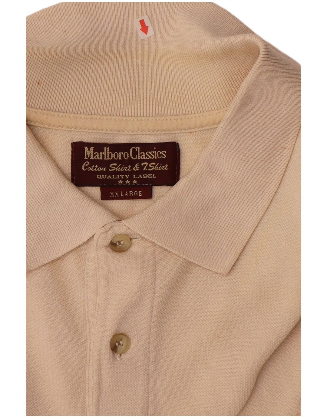 MARLBORO CLASSICS Herren Poloshirt 2XL Beige Baumwolle