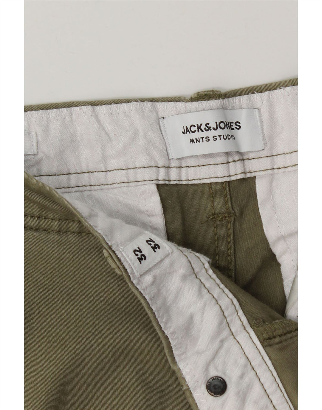 Jack & Jones Herren Slim Cargohose W32 L30 Khaki Baumwolle