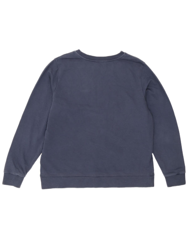 Marks & Spencer Damen Sweatshirt Pullover UK 18 XL Marineblau Baumwolle
