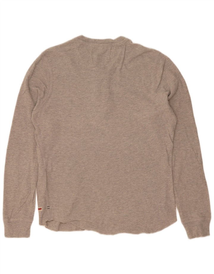 Levi's Herren Slim Fit Top Langarm Small Grau Baumwolle