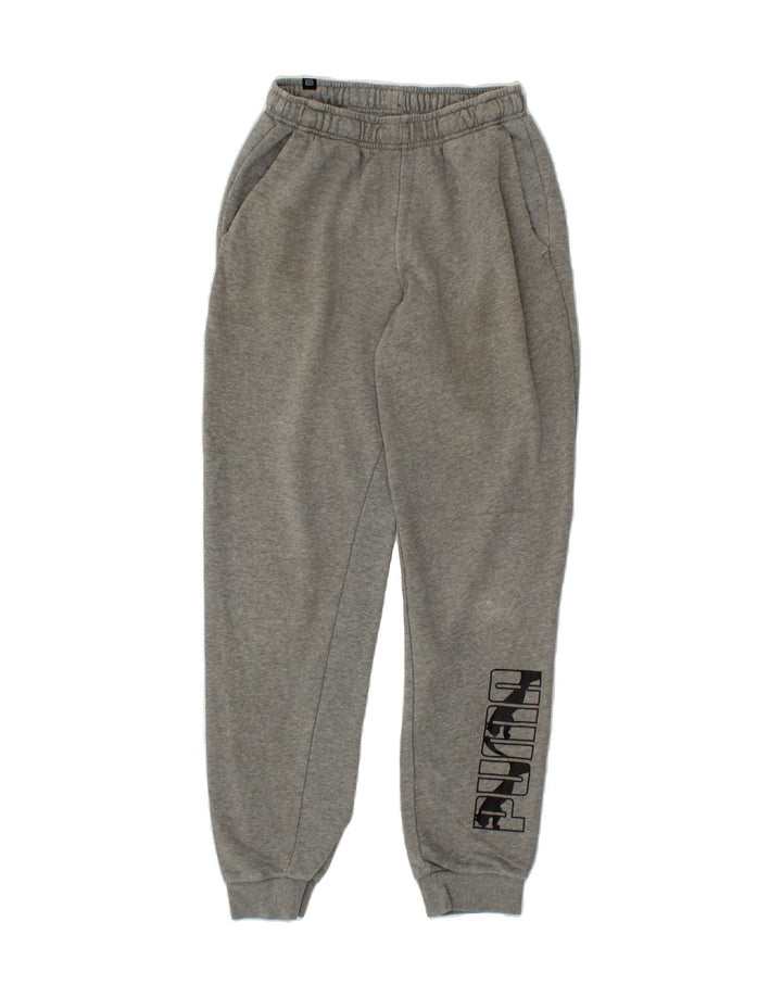 PUMA Womens Graphic Tracksuit Trousers Joggers UK 8 Small  Grey Vintage Puma and Second-Hand Puma from Messina Hembry 
