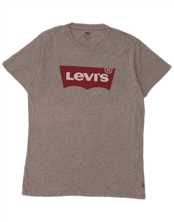 Levi's Herren-T-Shirt mit Grafik, mittelgraue Baumwolle
