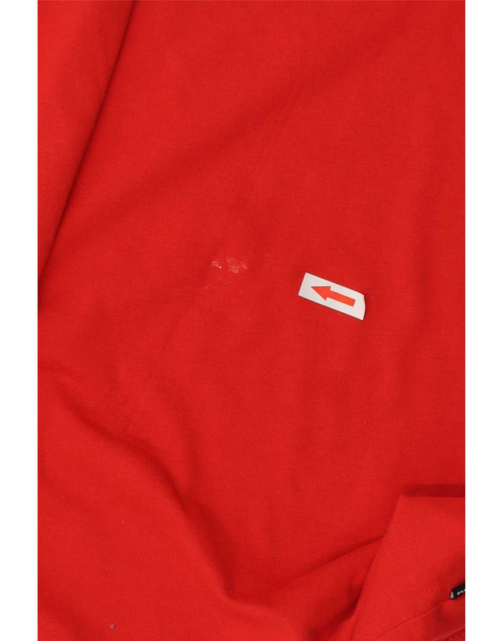 Puma Herren Grafik T-Shirt Top Große rote Baumwolle