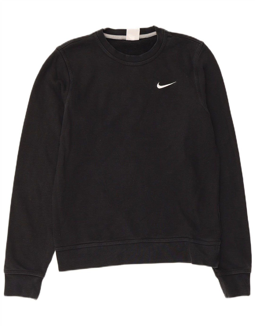Nike Damen Sweatshirt Pullover UK 10 Small Schwarz Baumwolle