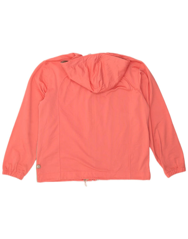 DIADORA Damen-Trainingsanzug mit Kapuze, Top-Jacke, UK 16, Größe L, Rosa, Farbblock