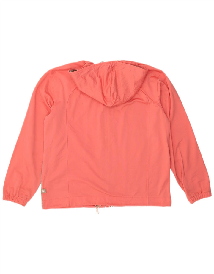 DIADORA Damen-Trainingsanzug mit Kapuze, Top-Jacke, UK 16, Größe L, Rosa, Farbblock