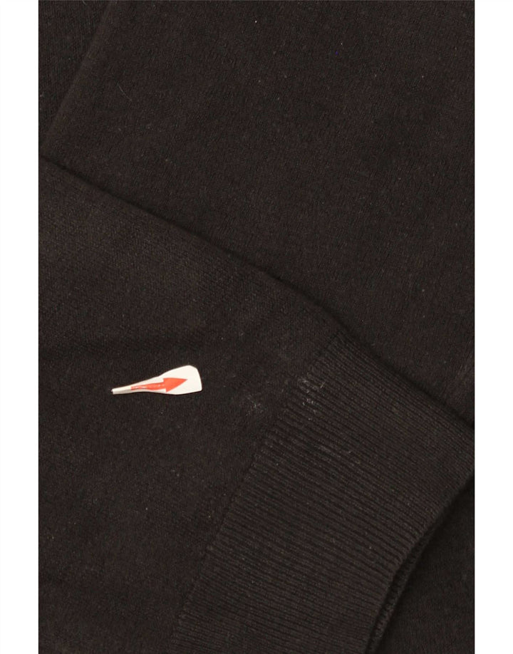 Marks & Spencer Herren-Pullover mit Rundhalsausschnitt, 2XL, schwarzes Acryl
