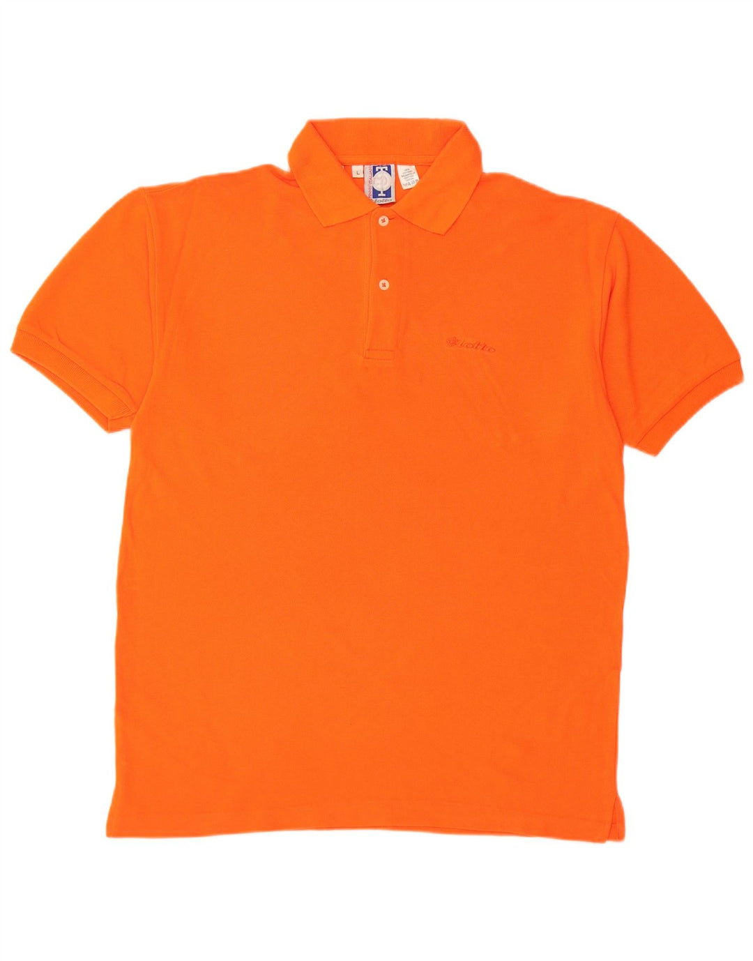 LOTTO Herren-Poloshirt, groß, orange, Baumwolle