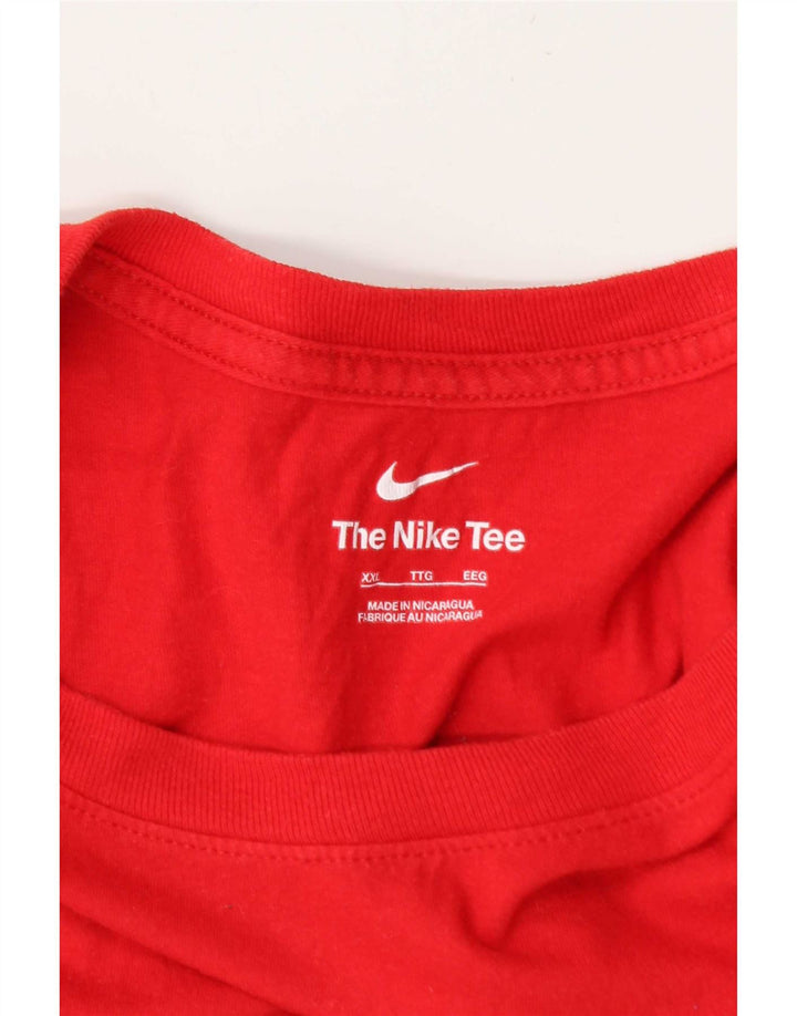 Nike Herren Grafik T-Shirt Top 2XL Rot