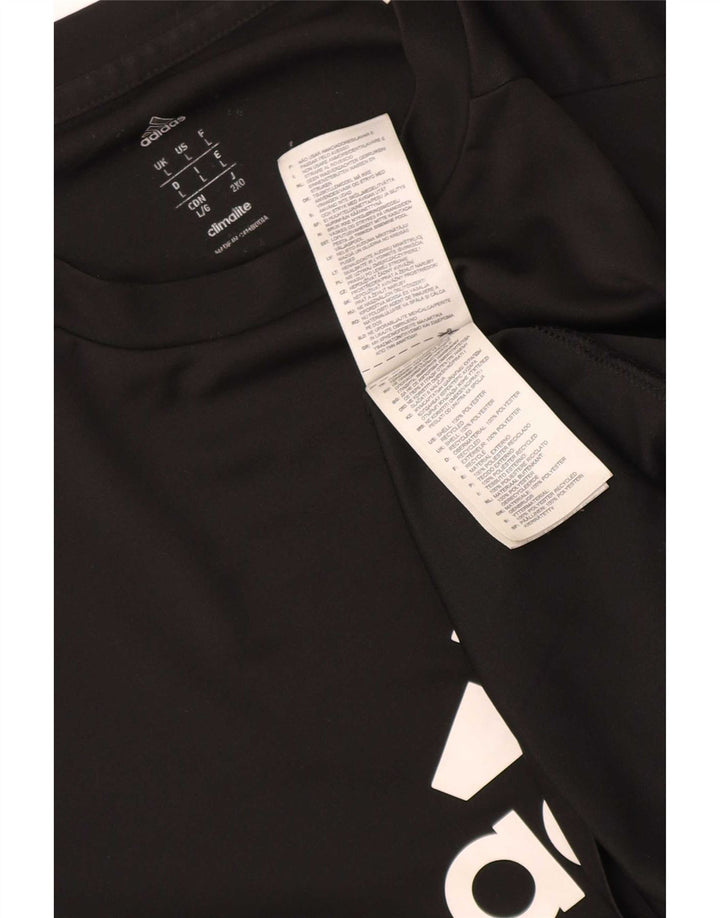 Adidas Herren Grafik T-Shirt Top Large Schwarz Polyester Sport