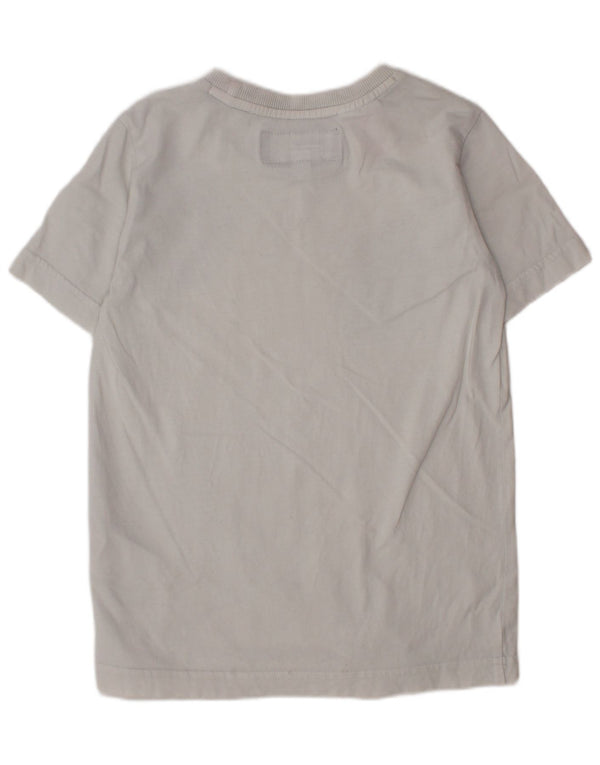 ADIDAS T-Shirt mit Grafik für Jungen, 7–8 Jahre, weiße Baumwolle